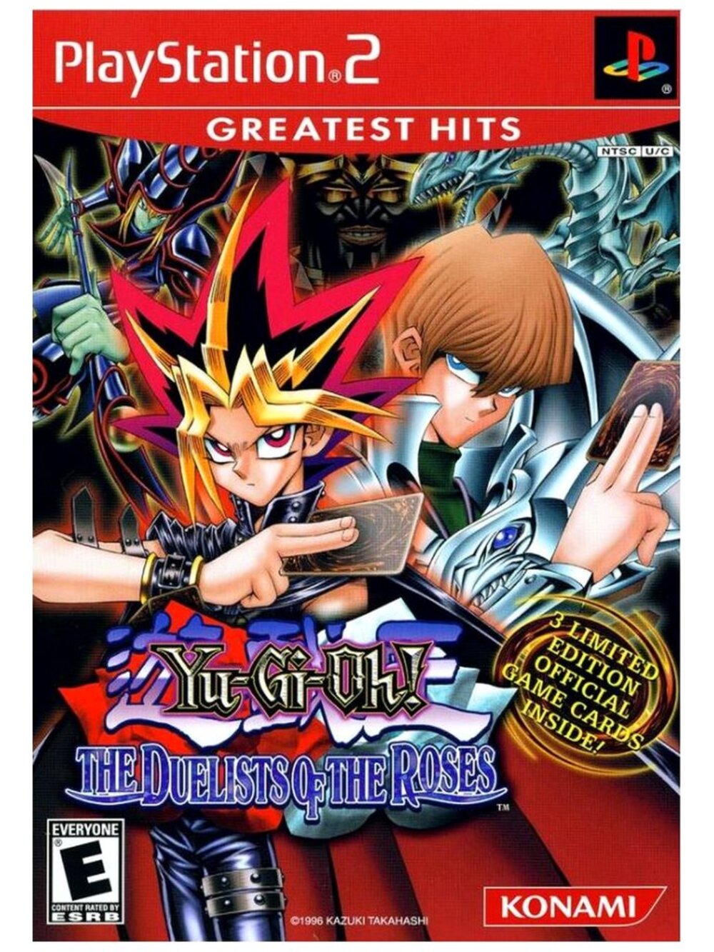 Yu-Gi-Oh Duelists of Roses PS2 2003 Case Manual No Cards Near Complete Disc Good